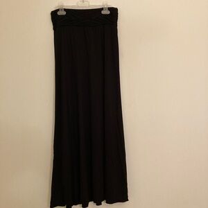 Max Studio Classic Black Maxi Skirt